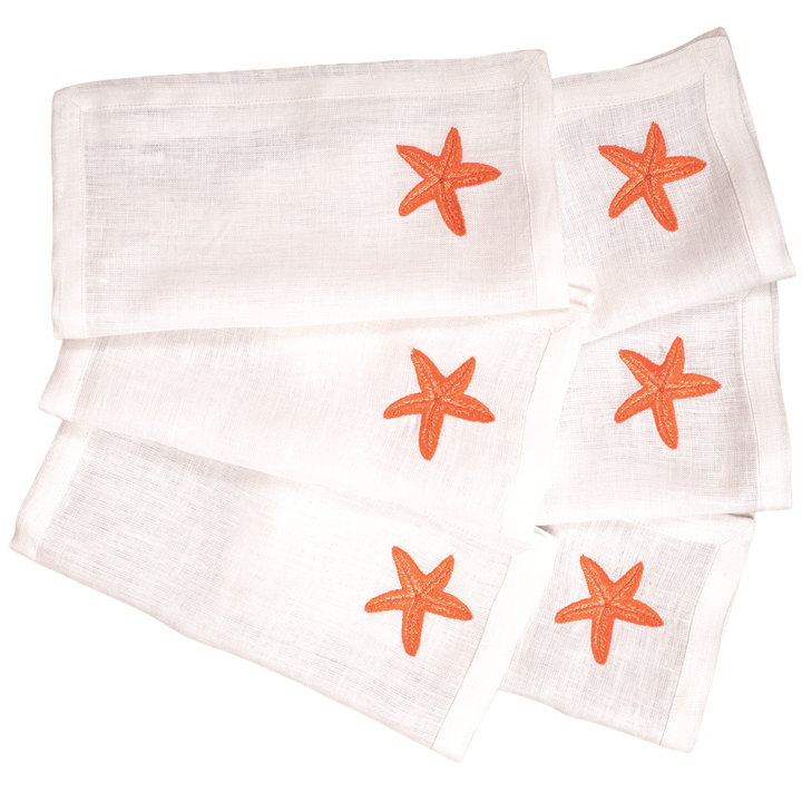 Embroidered Cocktail Napkins - Star