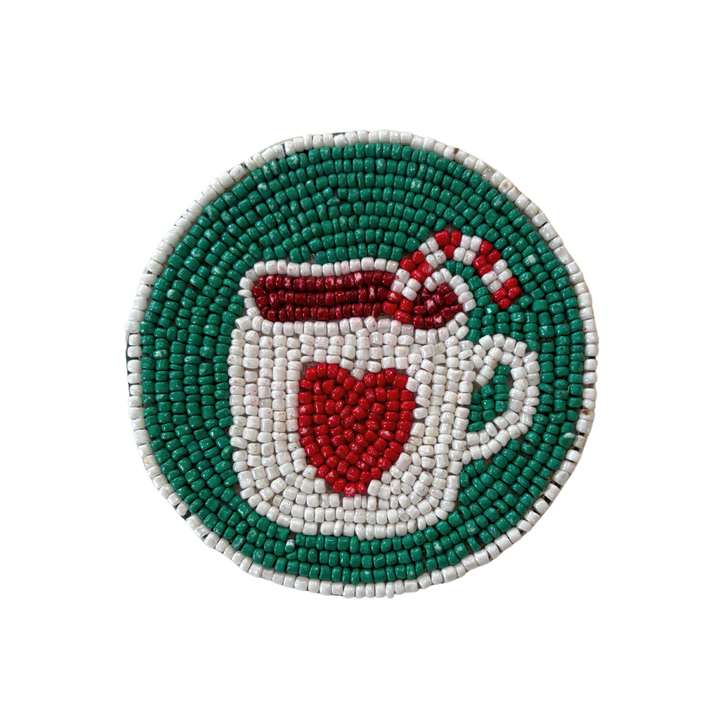 Beaded Hot Cocoa - Coasters