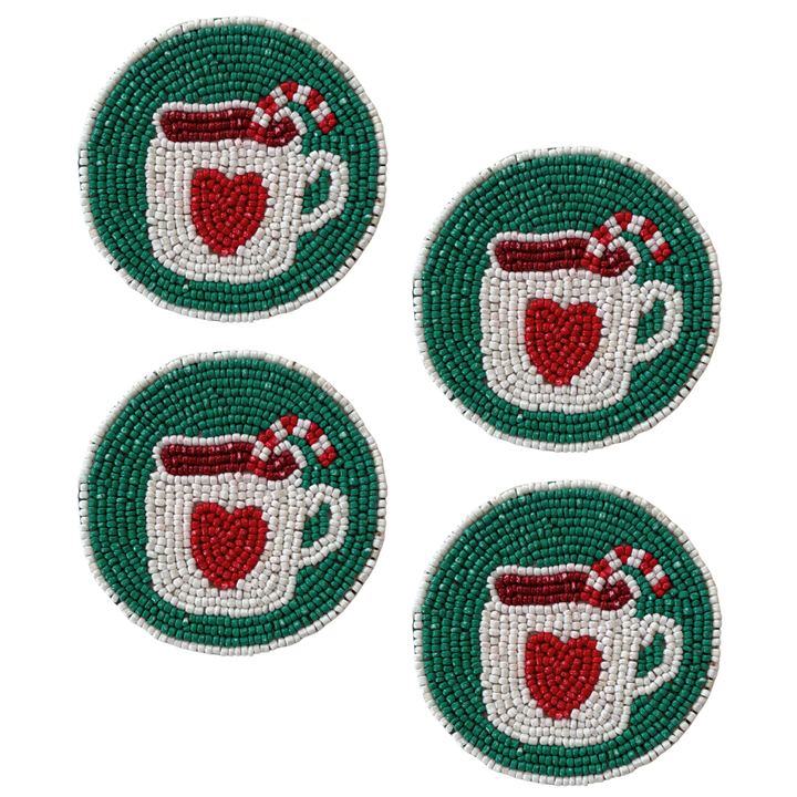 Beaded Hot Cocoa - Coasters