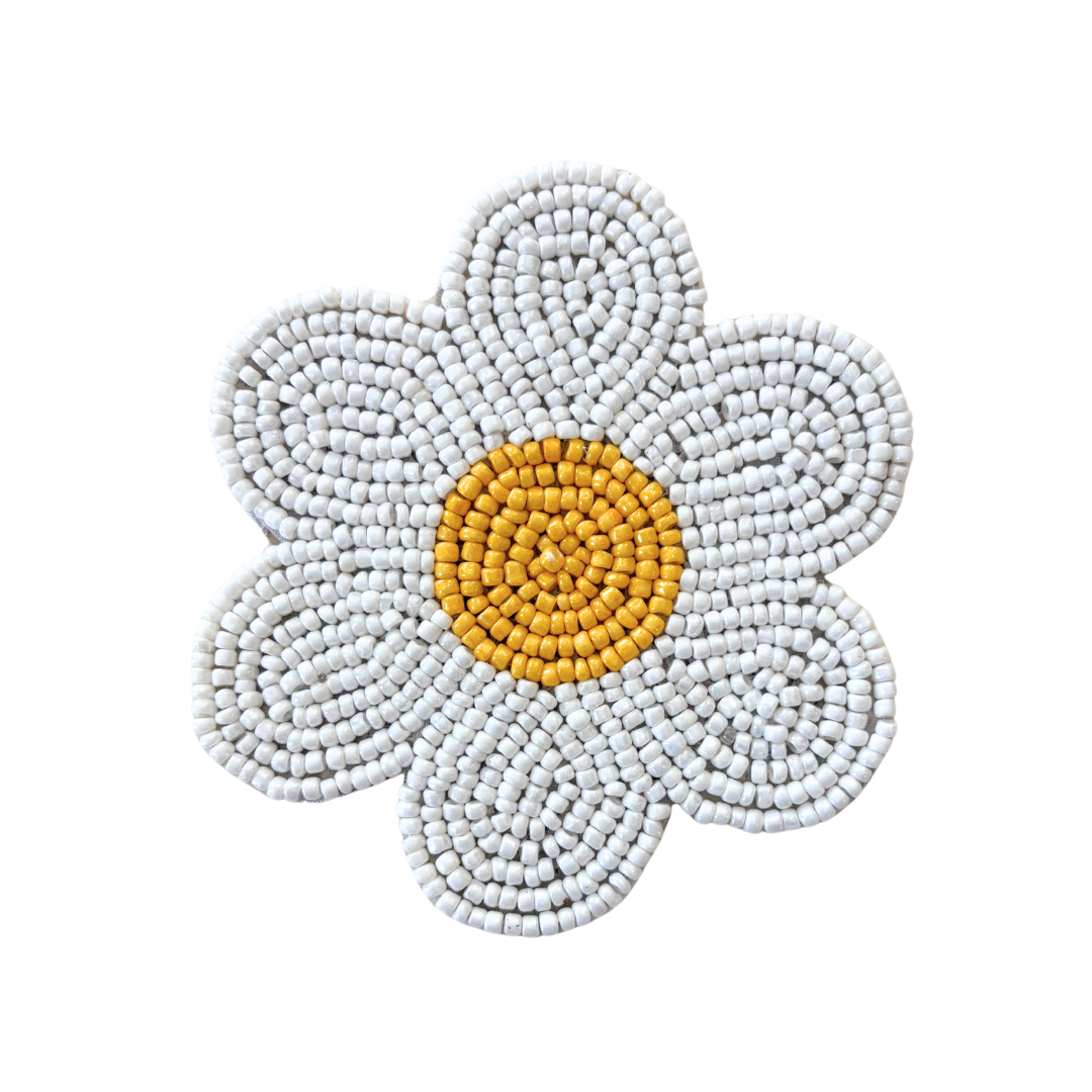 Beaded Daisy Bloom - Coasters