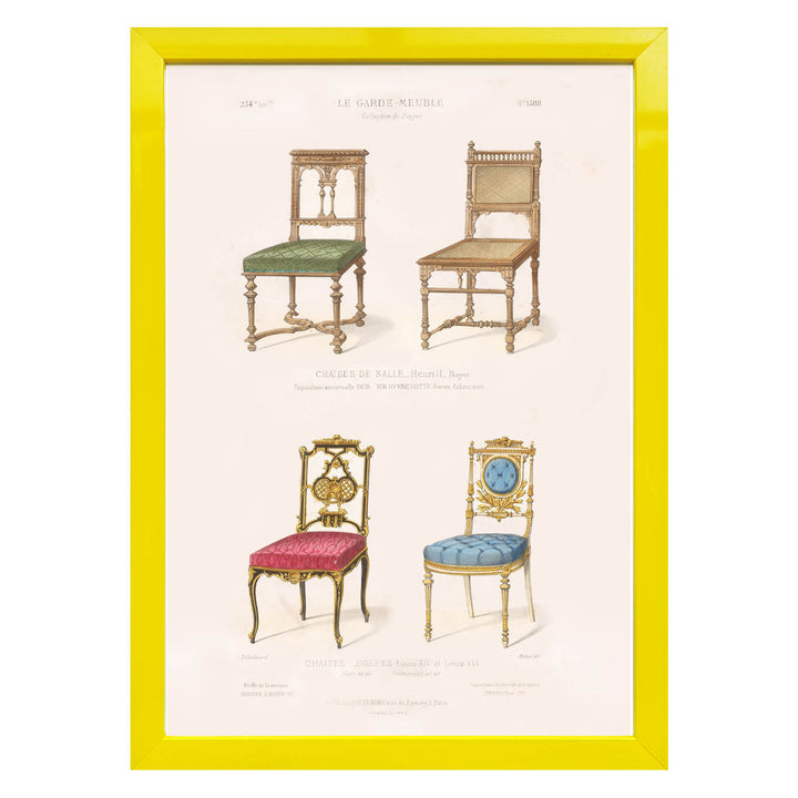 Chaises de Salle légères By Désiré Guilmard Art Print