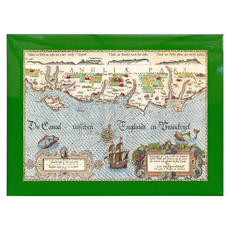 Map of the Southern English Coast Art Print