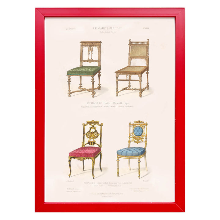 Chaises de Salle légères By Désiré Guilmard Art Print