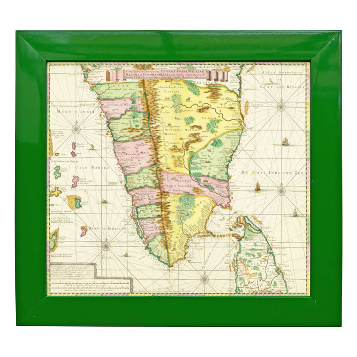 Map of South India Art Print