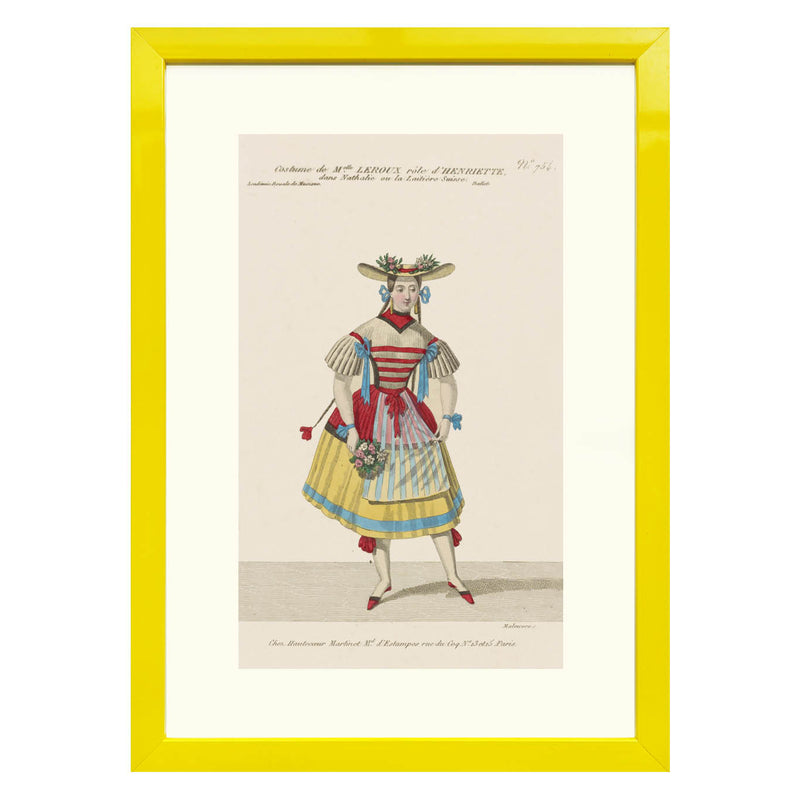 Costume de Melle Leroux role Henriette Art print