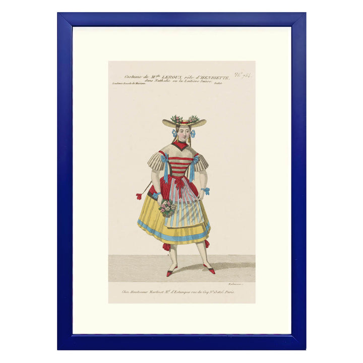 Costume de Melle Leroux role Henriette Art print