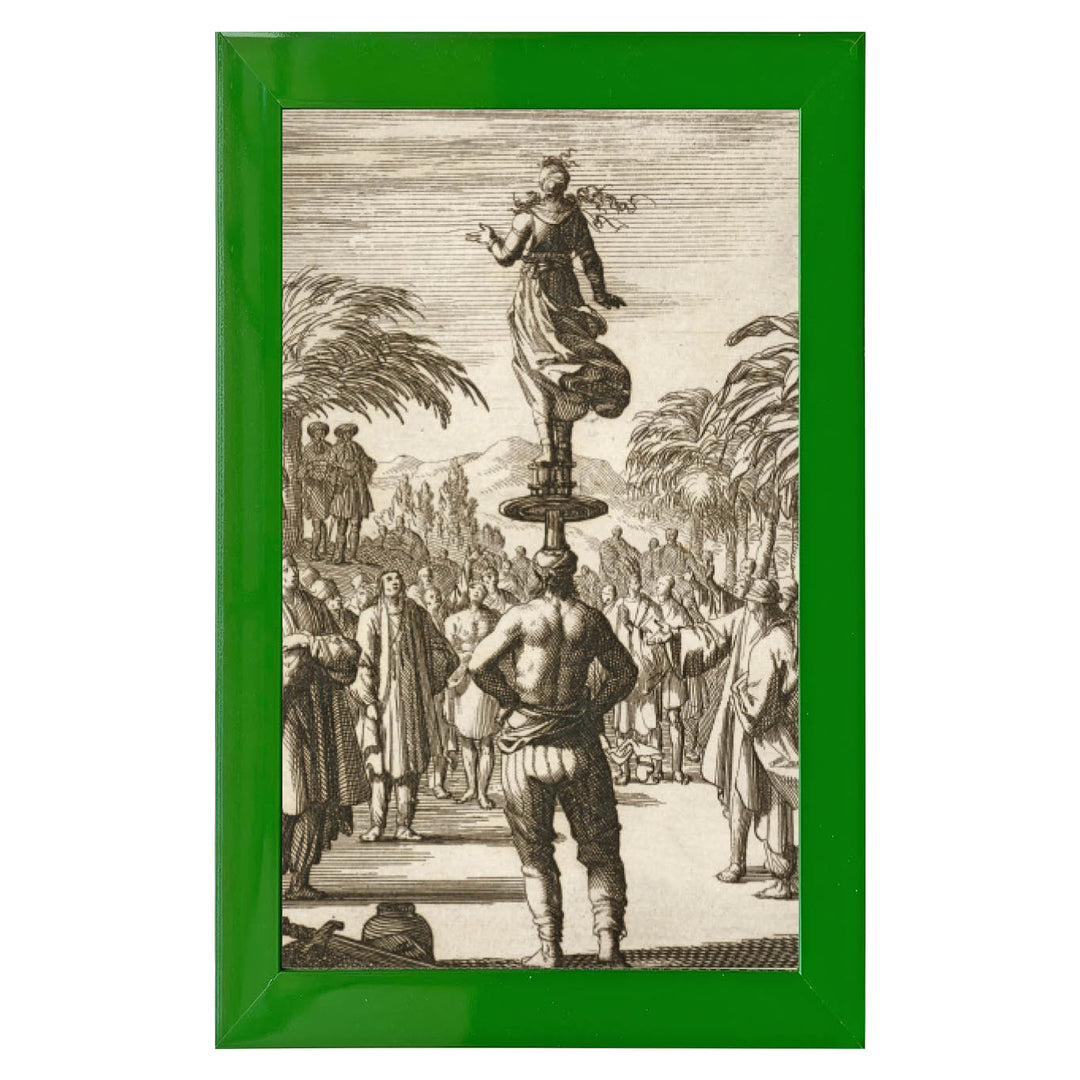 Indian Acrobats in Patoda Art Print