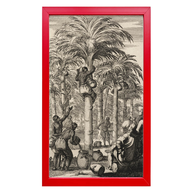 Obtaining Palm Wine in India Art Print