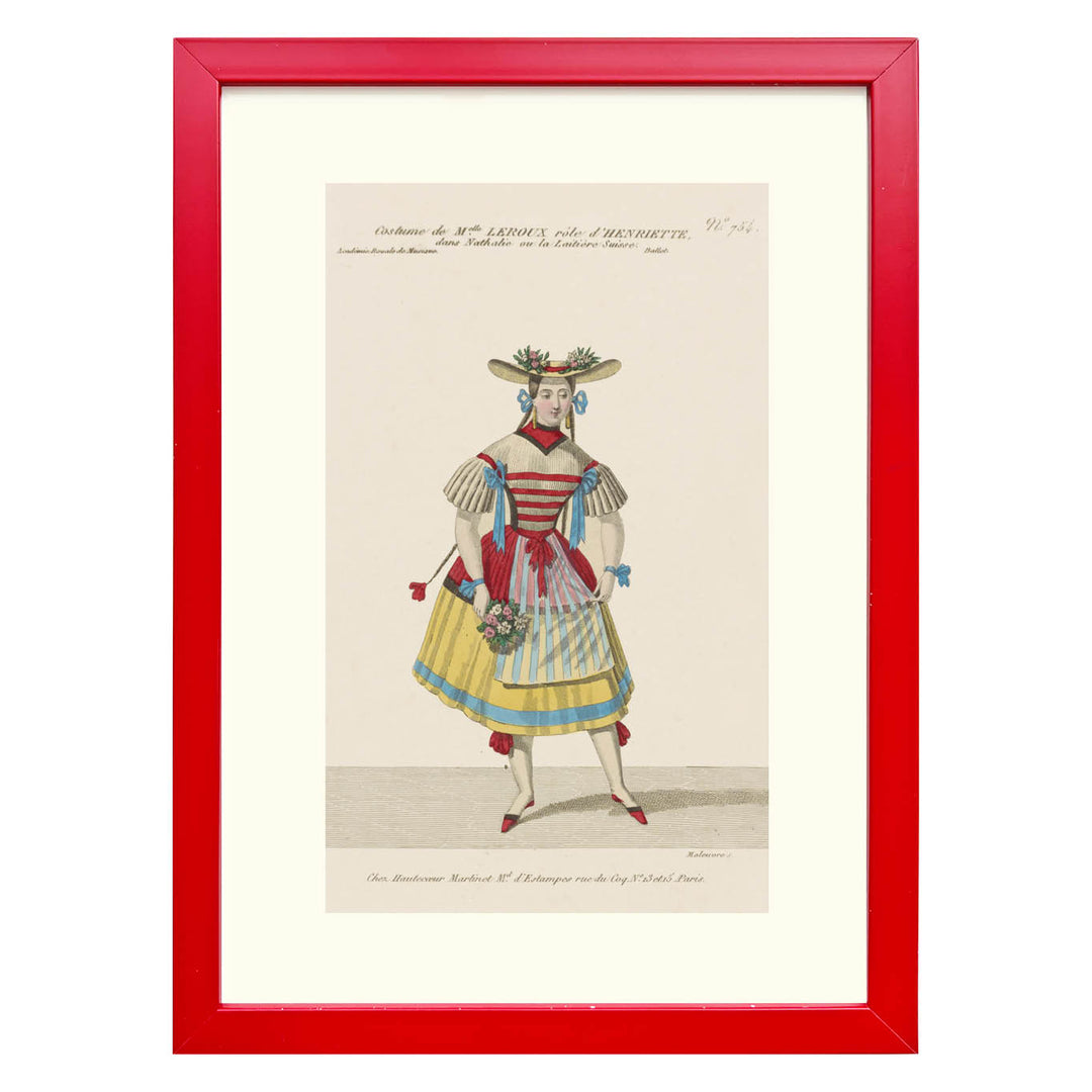 Costume de Melle Leroux role Henriette Art print