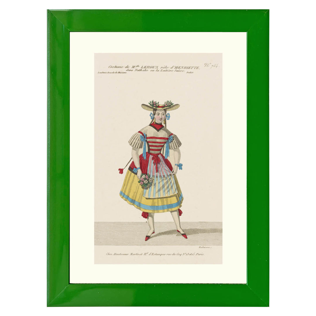 Costume de Melle Leroux role Henriette Art print