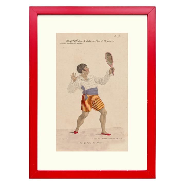 Beaupré in Le Ballet of Paul and Virginie, Act II, Scene of the Mirror Art print