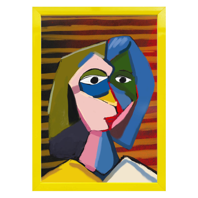 Cubist Muse Art Print