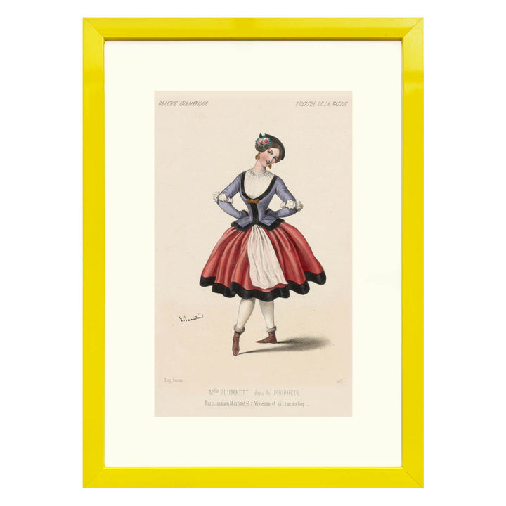 Melle. Plumkett, dans Le prophète, Théâtre de la Nation Art print