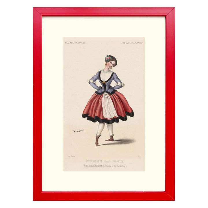 Melle. Plumkett, dans Le prophète, Théâtre de la Nation Art print