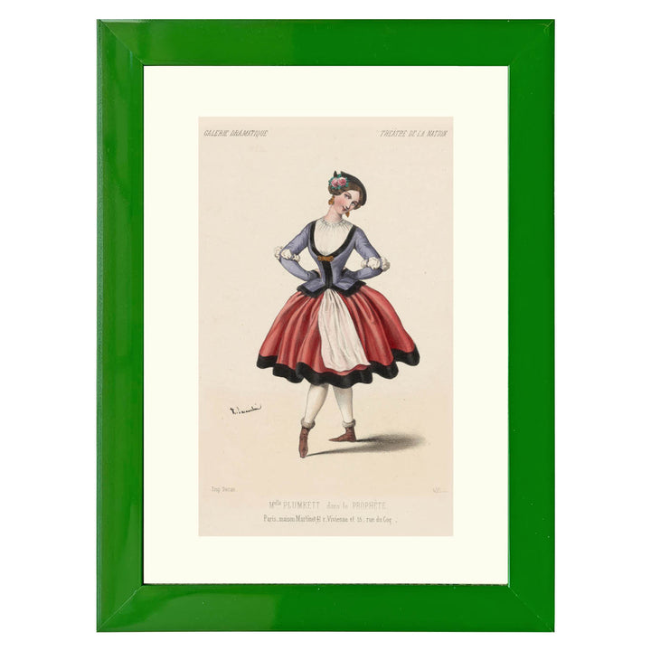 Melle. Plumkett, dans Le prophète, Théâtre de la Nation Art print