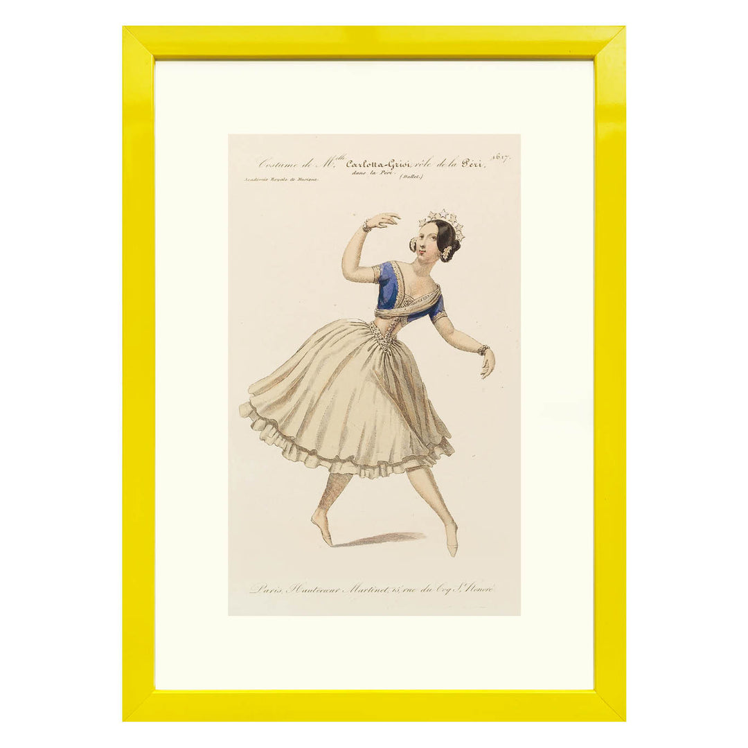 Costume de Melle Carlotta Grisi, rôle de la Péri, dans la Péri (Ballet) Art print