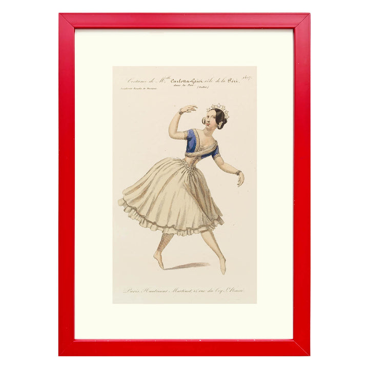 Costume de Melle Carlotta Grisi, rôle de la Péri, dans la Péri (Ballet) Art print