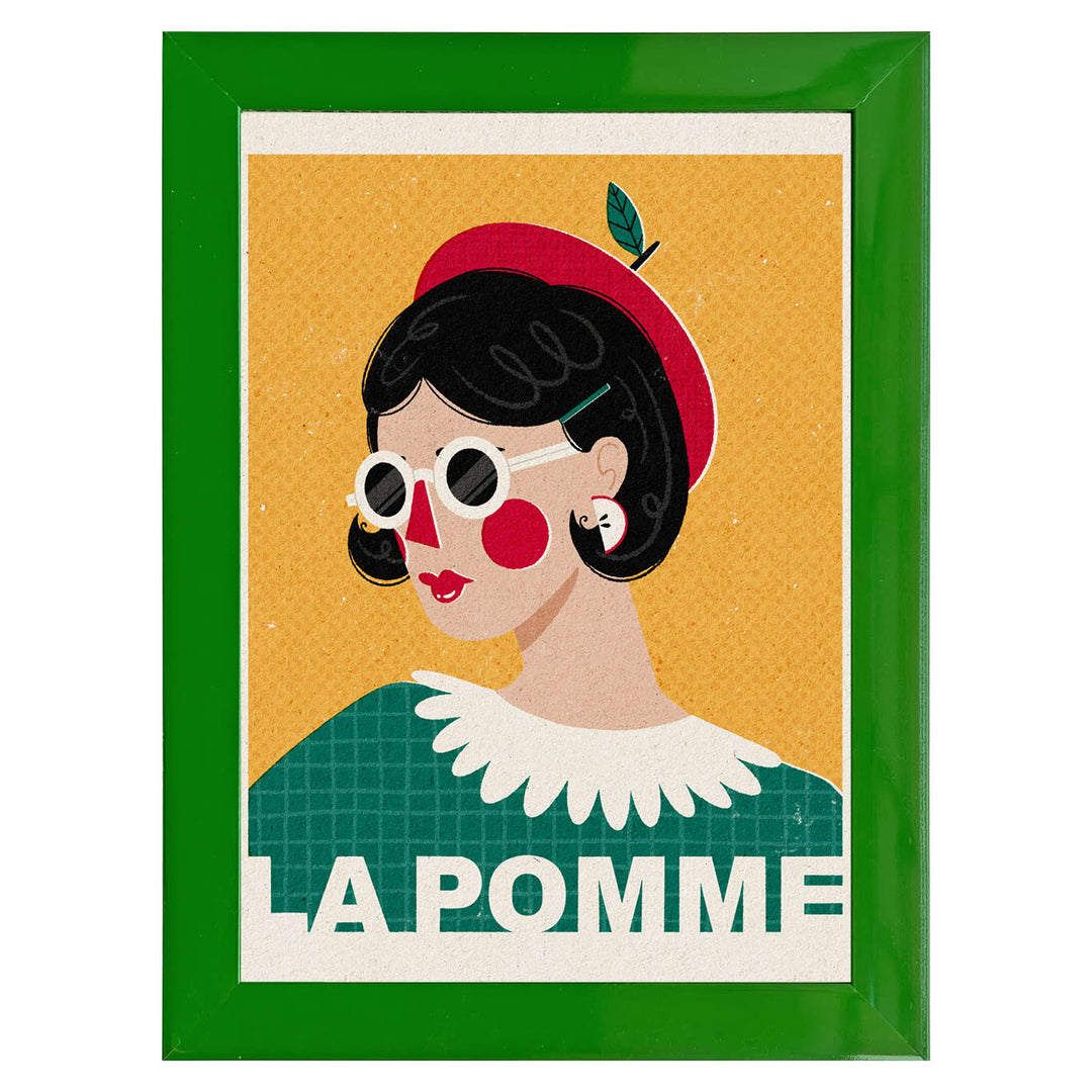 La Pomme French Fashion Portrait Art Print