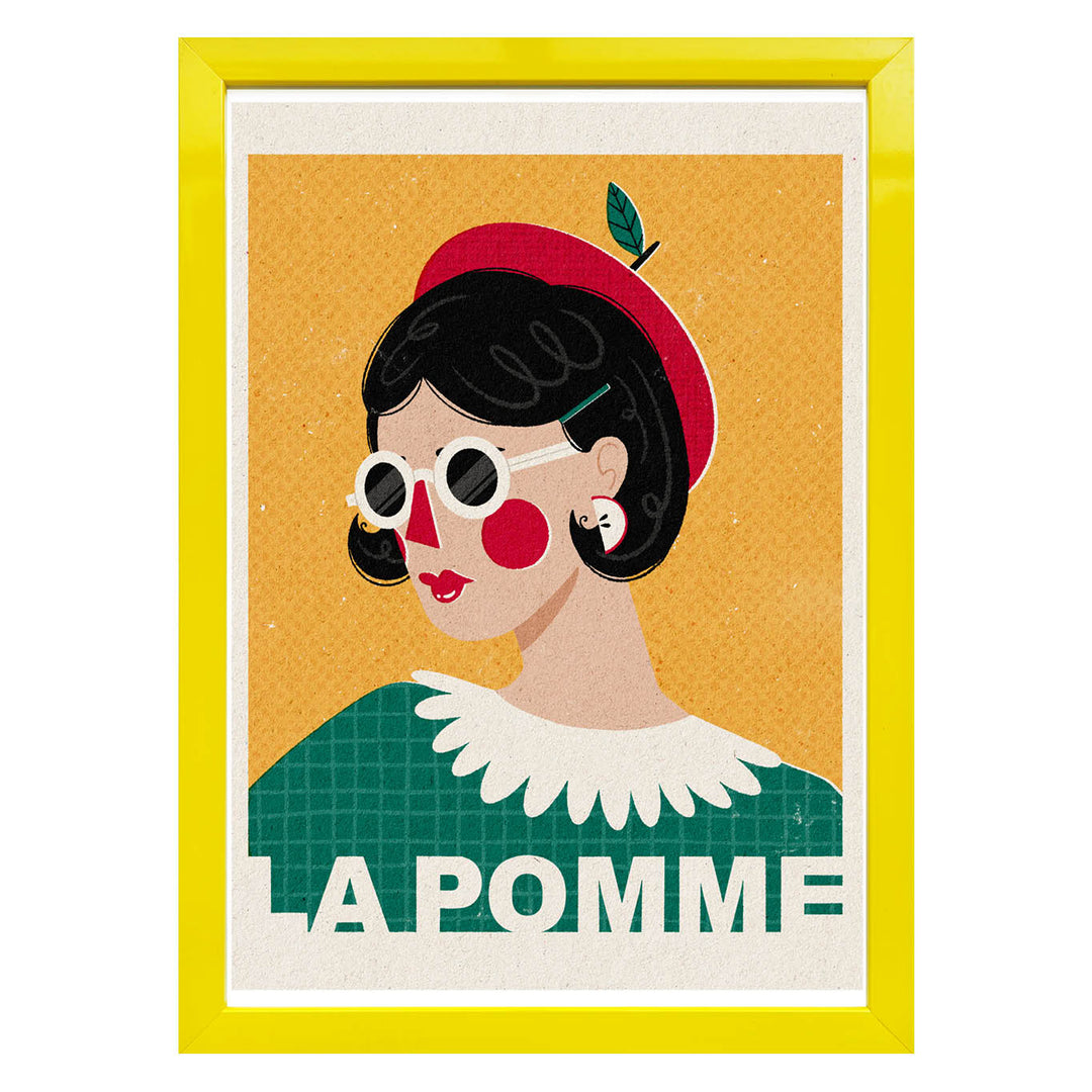 La Pomme French Fashion Portrait Art Print