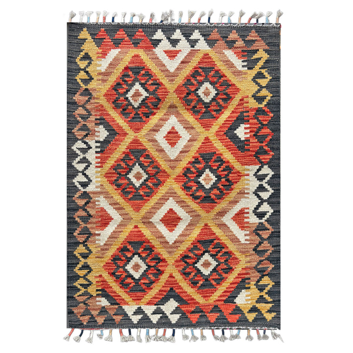 Tehzeeb Maimana Gelum One-OF-A-Kind-Afghan Rug