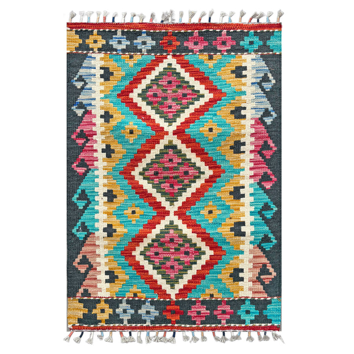 Kohra Maimana Gelum One-OF-A-Kind-Afghan Rug