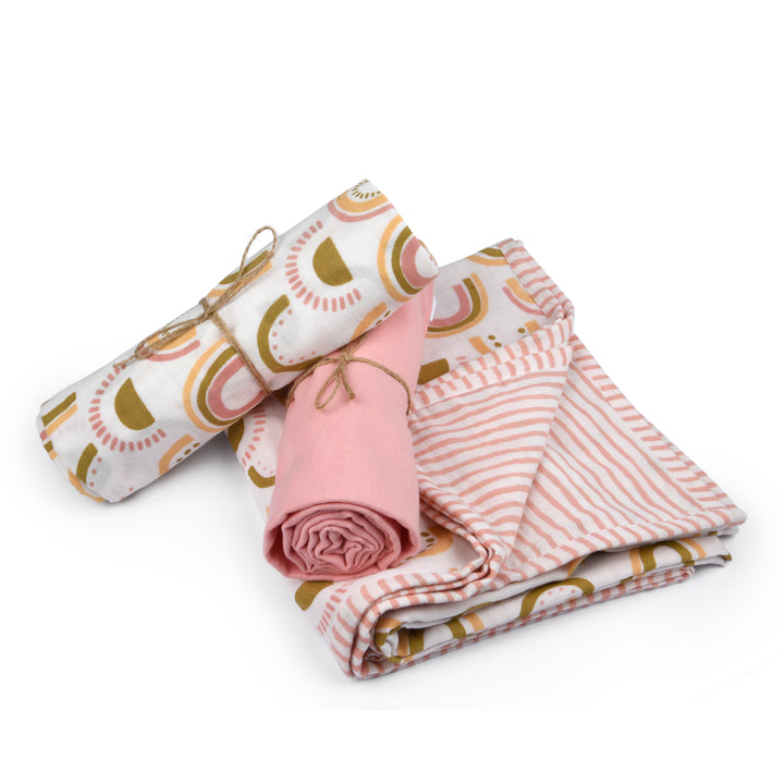 I'm Peachy - Blanket & Swaddles (Set of 3)