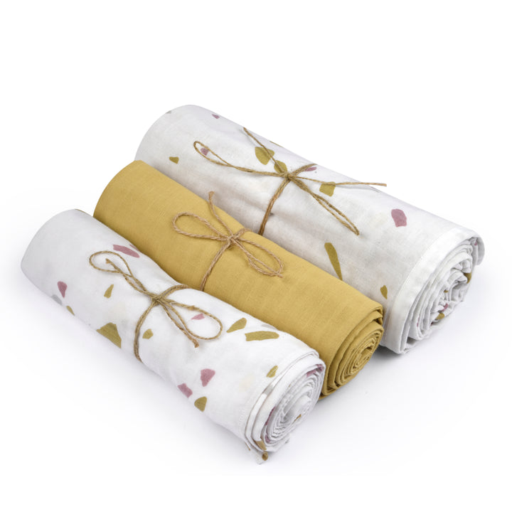 Rocks & Pebbles - Blanket & Swaddles (Set of 3)