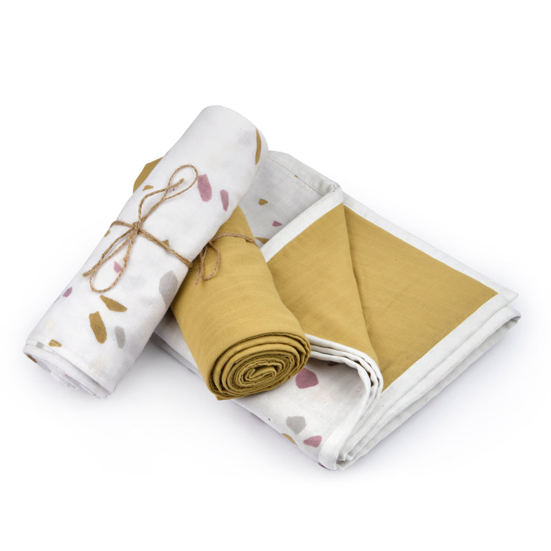 Rocks & Pebbles - Blanket & Swaddles (Set of 3)