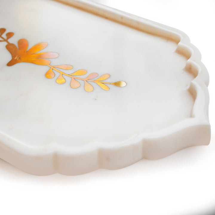 Leaf Inlay Platter