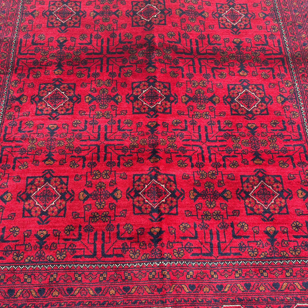Tilaism Khal Mohammadi, one-of-a-kind Afghan rug — detail