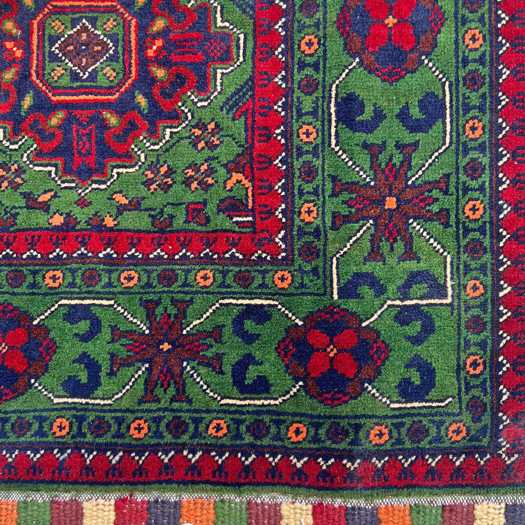Zamrud Khal Mohammadi, one-of-a-kind Afghan rug — detail