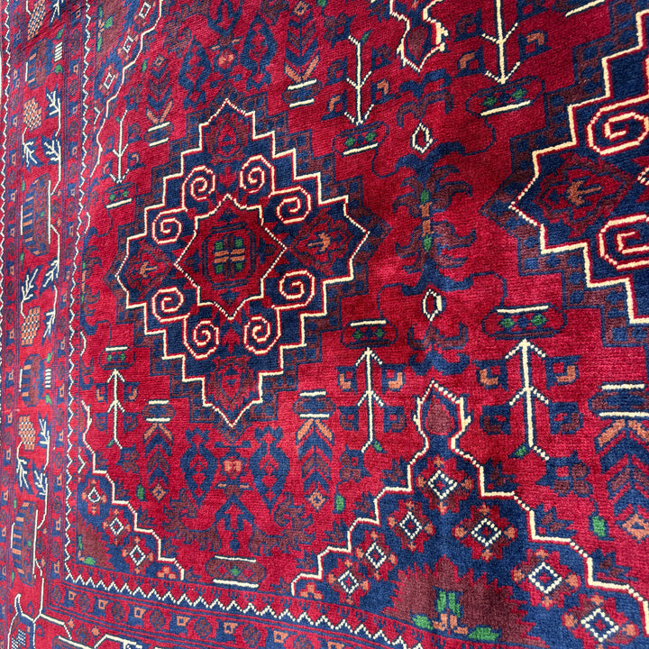 Seh Khal Mohammadi, one-of-a-kind Afghan rug — detail