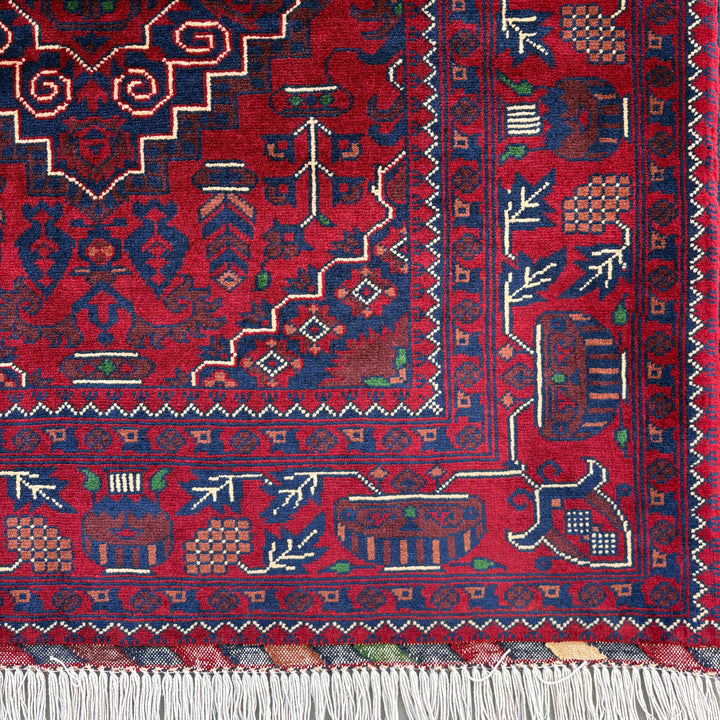 Seh Khal Mohammadi, one-of-a-kind Afghan rug — additional view