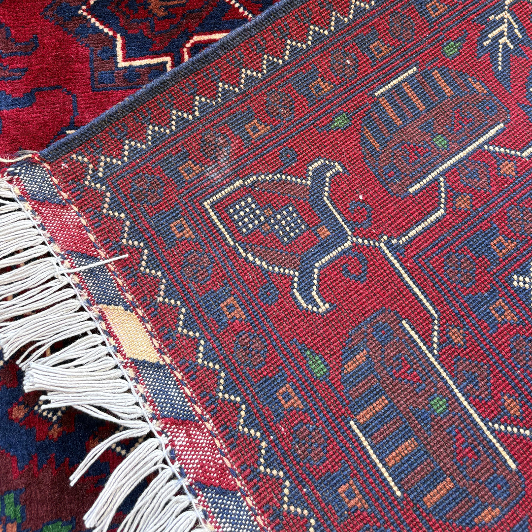 Seh Khal Mohammadi, one-of-a-kind Afghan rug — additional view