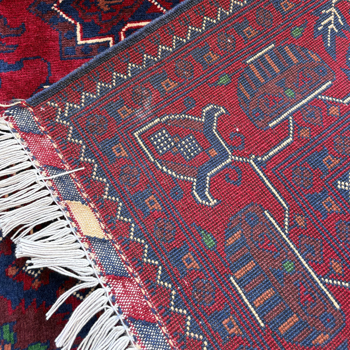Seh Khal Mohammadi, one-of-a-kind Afghan rug — additional view