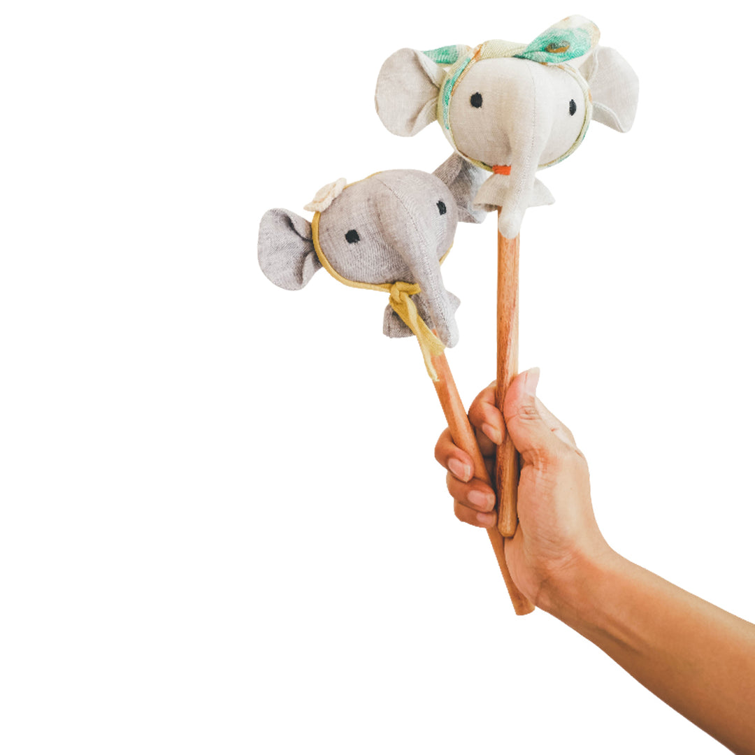 Elephant on stick