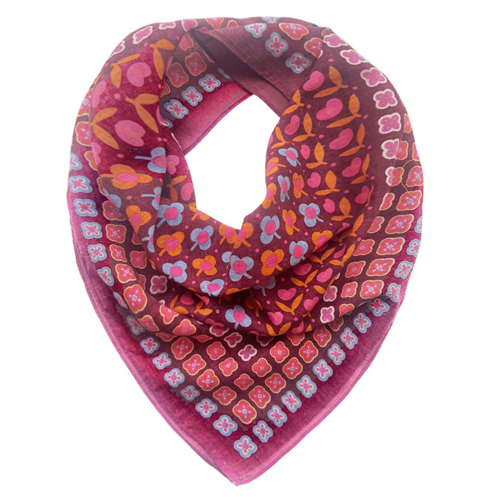 Flower Market Cotton Scarf