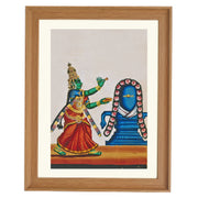 Parvati and a Shiva lingam Art Print