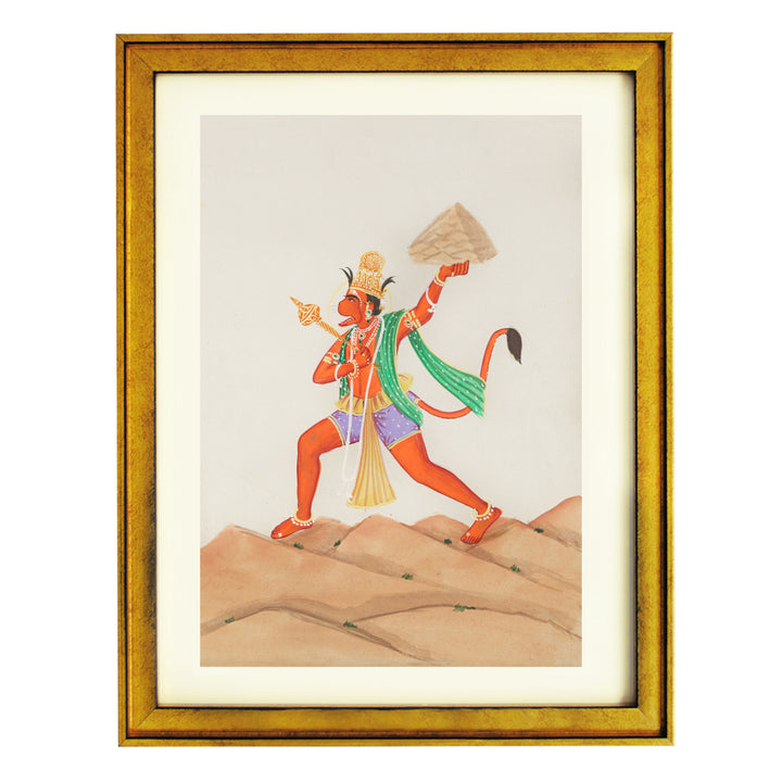 Lord Hanuman Gouche Art Print