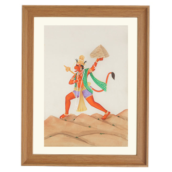 Lord Hanuman Gouche Art Print