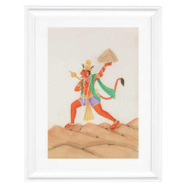 Lord Hanuman Gouche Art Print