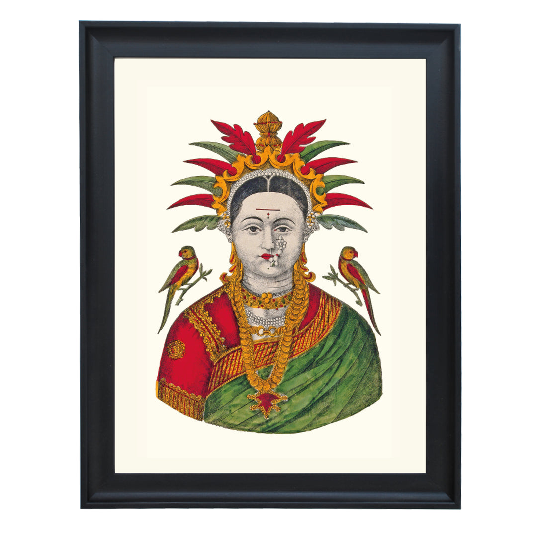 Jewelled Mahalakshmi by A.R. Raghunath Art Print