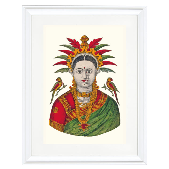 Jewelled Mahalakshmi by A.R. Raghunath Art Print