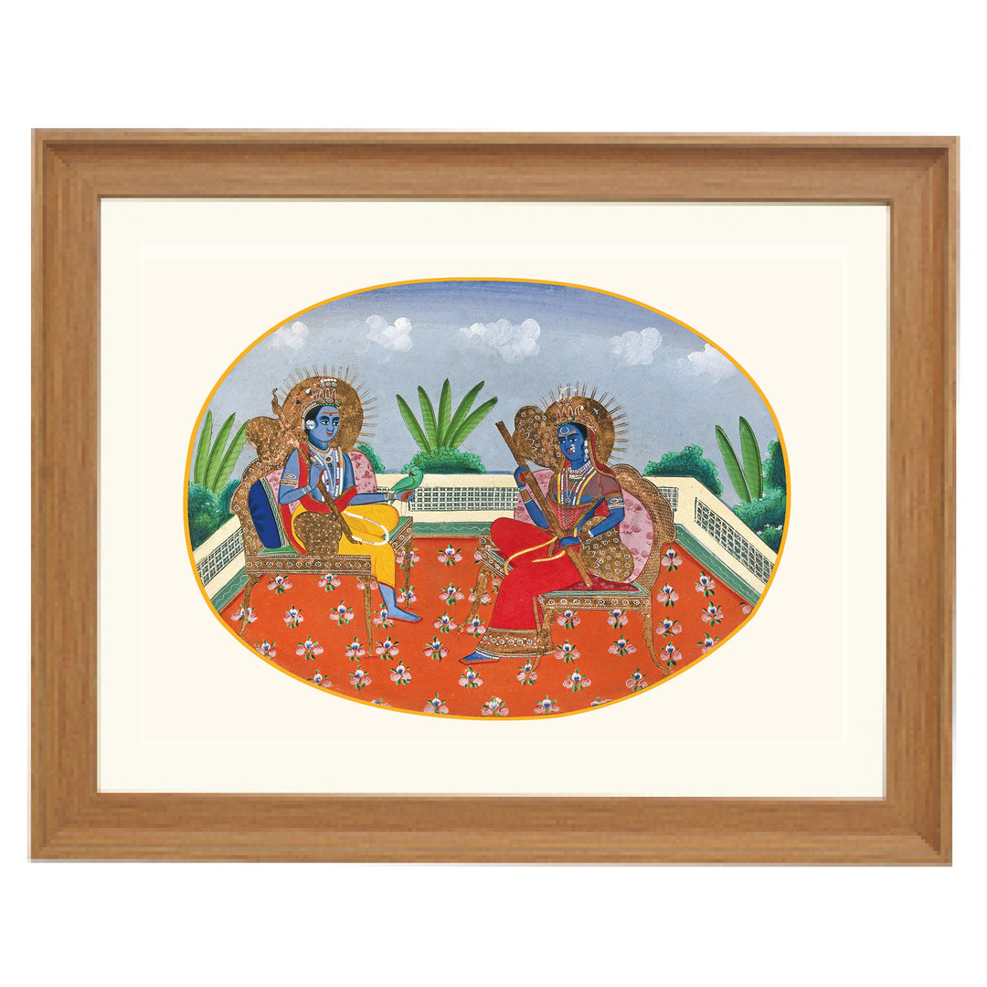 Shiva and Parvati Art Print