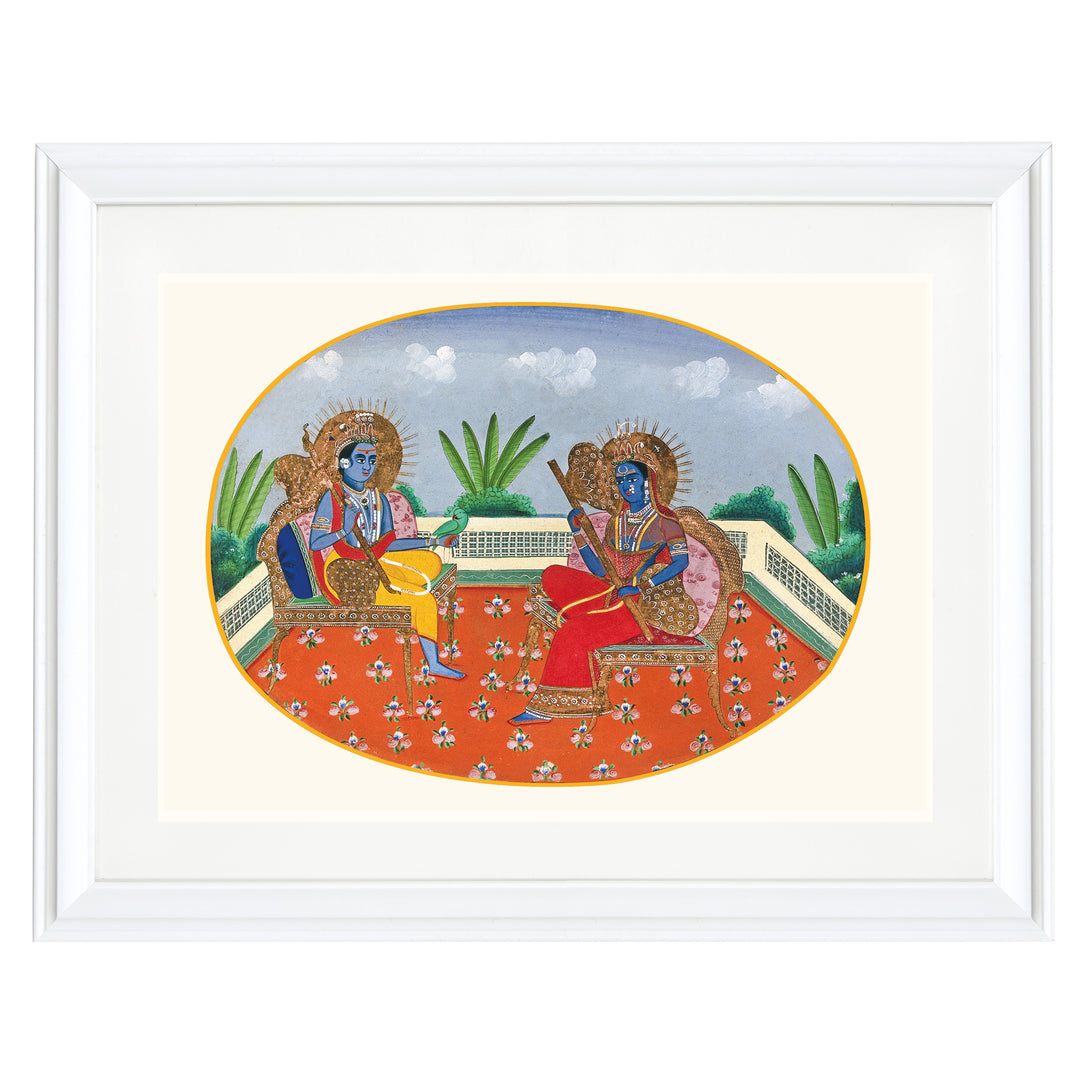 Shiva and Parvati Art Print