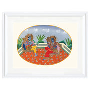 Shiva and Parvati Art Print