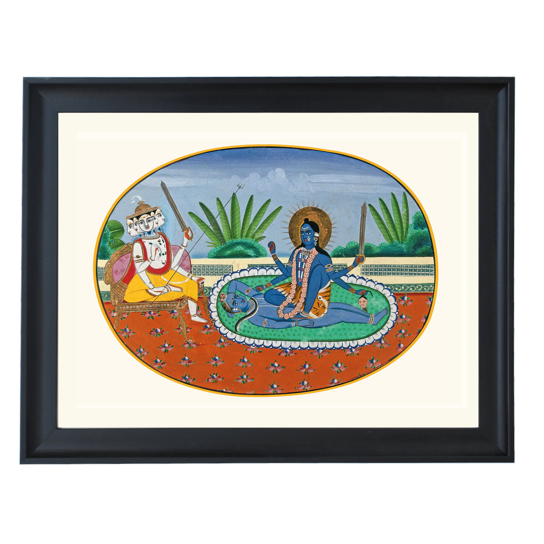 Sadashiva and Kali Art Print