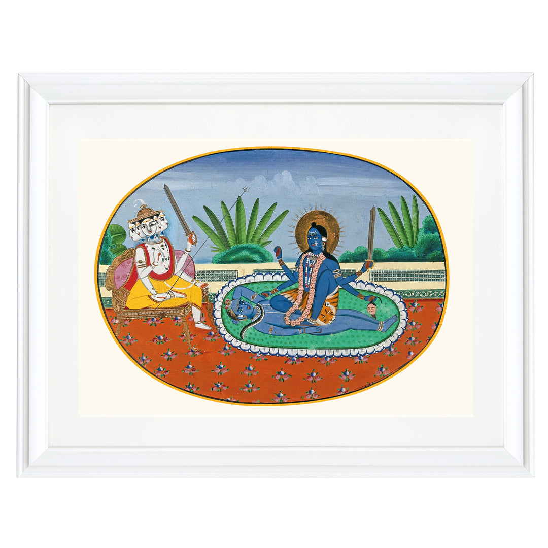 Sadashiva and Kali Art Print