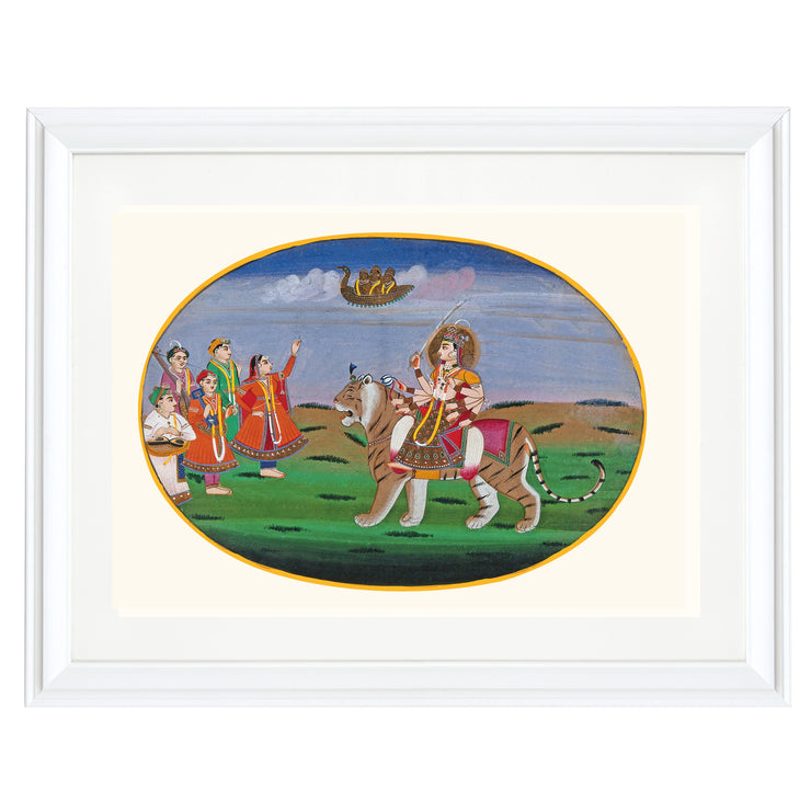 Goddess Durga's Divine Assembly Art Print