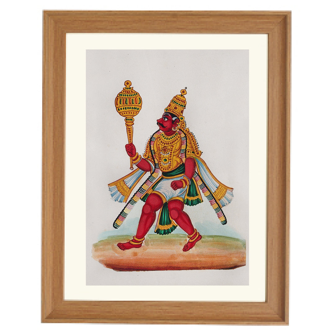 Bhima - A legendary warrior holding a mace Art Print